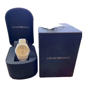 Emporio Armani White Ceramic Watch
